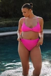 Good American Always Fits Good Waist Bikini Bottoms In Pink