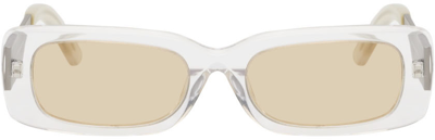 A Better Feeling Transparent Chroma Sunglasses In Clear/amber