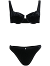 Reina Olga Brigette Square-neck Bikini In Black