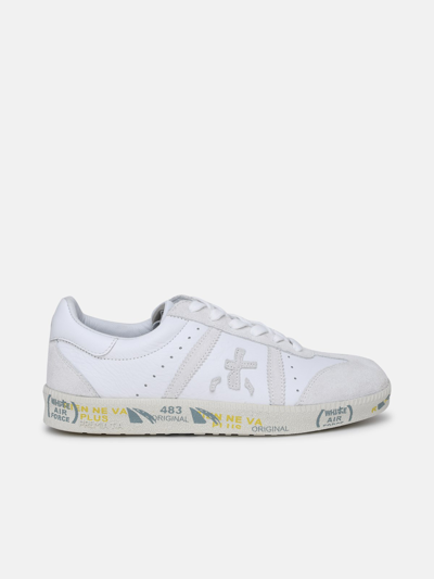 Premiata Bonnied Sneakers In Suede Blend In White