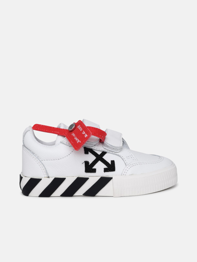 Off-white Vulcanized Leather Sneakers In Black