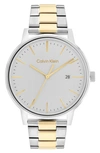 Calvin Klein Two-tone Stainless Steel Bracelet Watch 43mm Women's Shoes In Two Tone