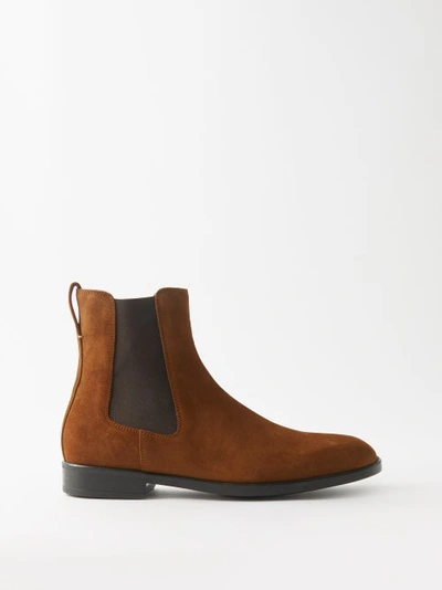 Tom Ford Robert Suede Chelsea Boots In Brown