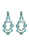 NAK ARMSTRONG NAKARD VIENNA STERLING SILVER TURQUOISE EARRINGS