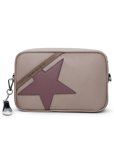 Golden Goose Leather Star Bag In Nude