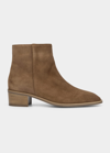 Aquatalia Reeta Suede Ankle Booties In Whiskey