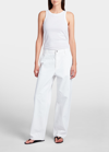 The Row Essentials Frankie Organic Cotton-jersey Tank In White