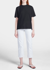 The Row Essentials Chiara Cotton-jersey T-shirt In Black