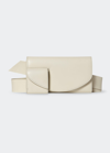 The Row Horizontal Belt Bag In Calf Leather In Ivpd Ivory Pld