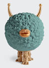 L'objet Haas Celadon 24k Gold & Porcelain Monster Incense Burner