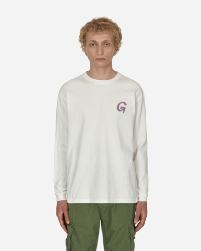 Gramicci White T-shirt With Contrasting Logo Print