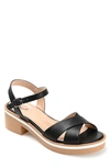 Journee Collection Hilaree Block Heel Sandal In Black