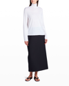 The Row Fabua Turtleneck Cashmere Top In Ivory