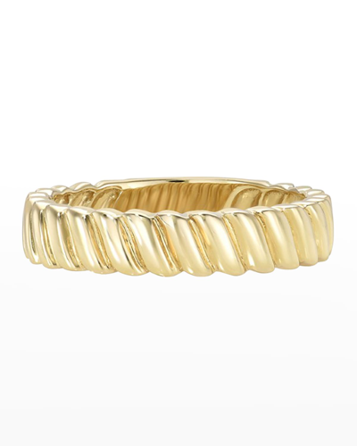 Zoe Lev Jewelry Yellow Gold Coil Ring