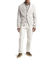 TOM FORD MEN'S CASHMERE-LINEN KNIT CARDIGAN