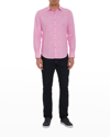 Robert Graham Men's Highland Stretch Cotton Jacquard Sport Shirt In Lt Pink