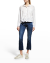 Splendid Paige Button-up Shirt In Twilight Tdye
