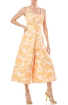 Kay Unger Ingrid Jumpsuit In Mango