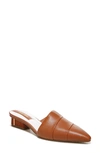 Franco Sarto Oasis 3 Womens Leather Almond Toe Mules In Bisquit