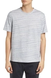Vince Streaky Cotton Jersey Crewneck T-shirt In Hydra