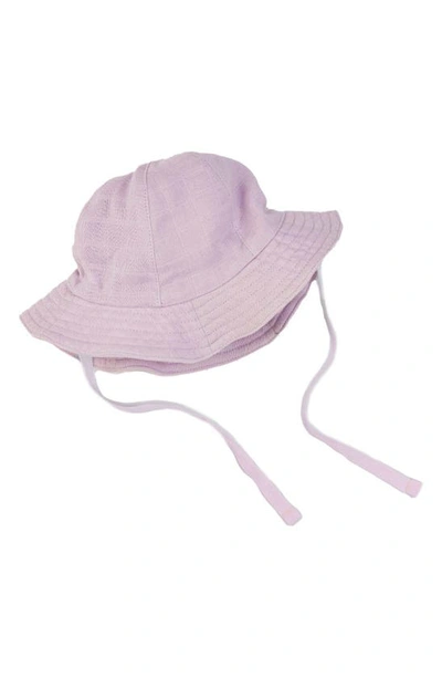 Under The Nile Babies' Organic Cotton Muslin Sun Hat In Lavender