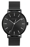 Calvin Klein Black Stainless Steel Mesh Bracelet Watch 42mm