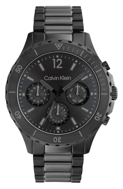 Calvin Klein Black Stainless Steel Bracelet Watch 44mm