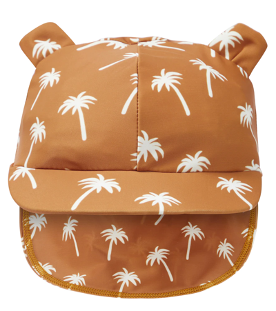 Liewood Babies' Senia Sun Hat In Palms/ Almond