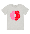 Stella Mccartney Logo Cotton T-shirt In Grigio