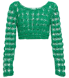 ANNA KOSTUROVA BELLA CROCHET COTTON CROP TOP