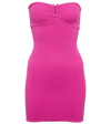 Reina Olga La Sciura Textured Bandeau Minidress In Peonie