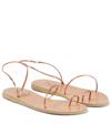 ANCIENT GREEK SANDALS CHORA IRIDESCENT LEATHER SANDALS