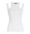 A.W.A.K.E. COTTON-BLEND CUT-OUT TANK TOP