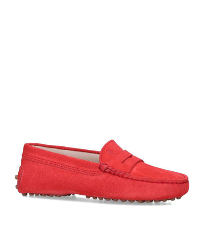 Tod's Gommino Driving Shoes In Red