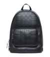 BURBERRY LEATHER EMBOSSED CHECK BACKPACK