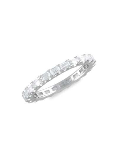 Badgley Mischka Women's Eternity 14k White Gold & 2 Tcw Diamond Eternity Band Ring