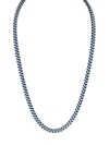 ESQUIRE MEN'S TWO-TONE STAINLESS STEEL FOXTAIL CHAIN NECKLACE/22"