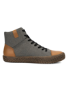 Hybrid Green Label Men's The Wolsey 2.0 High Top Sneakers In Grey