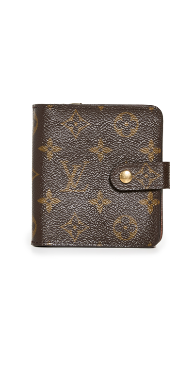 Pre-owned Louis Vuitton Monogram Compact Wallet In Brown
