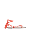 ATP ATELIER TORTONA CORAL LEATHER THONG SANDALS