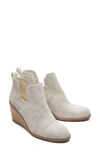 Toms Women's Kallie Camo Wedge Booties In Grey Natural