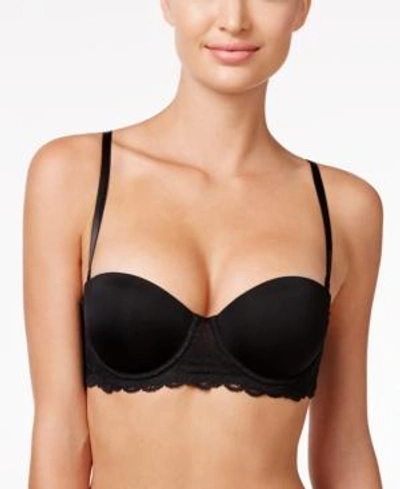 Gucci Seductive Comfort Lace Strapless Lift Multiway Bra Qf1437 In Black