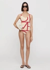 TOTÊME MONOGRAM SWIMSUIT CAVA