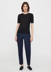 Totême Thin Cashmere Modal Tee Black In Black