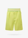Bottega Veneta Lime Cargo Bermuda Shorts In Green