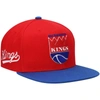Mitchell & Ness Men's  Red And Royal Sacramento Kings Hardwood Classics Snapback Hat In Red