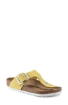 Birkenstock Women's Gizeh Big Buckle Slide Sandals In Yellow