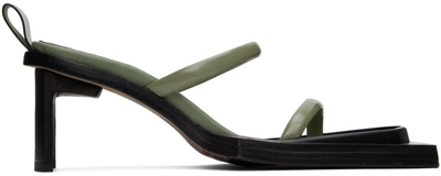 Miista Green Phyllis Heeled Sandals In Eucalptus