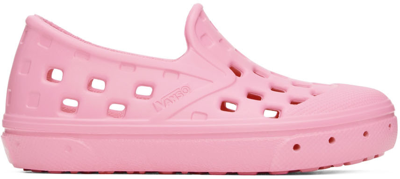 Vans Baby Pink Slip-on Trk Sneakers In Begonia
