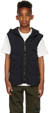 C.P. COMPANY KIDS BLACK CR-L GOGGLE VEST